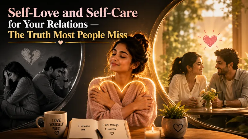 Two people connecting warmly — self-care fueling better relationships